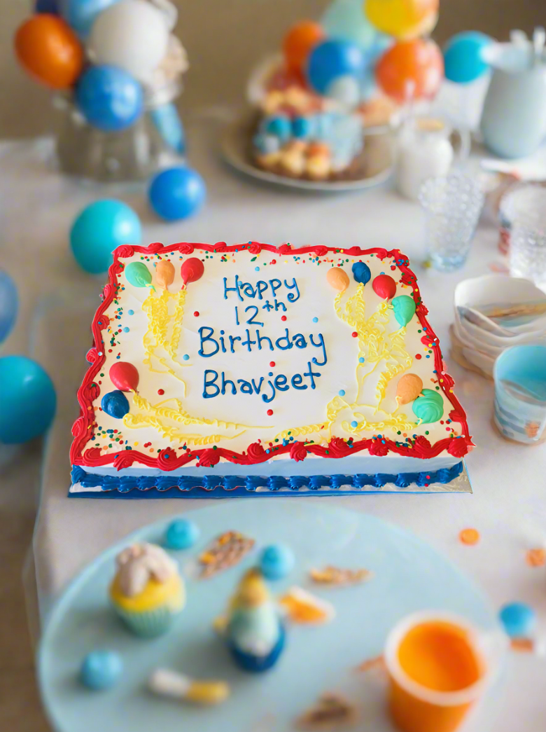Balloon Birthday Cake