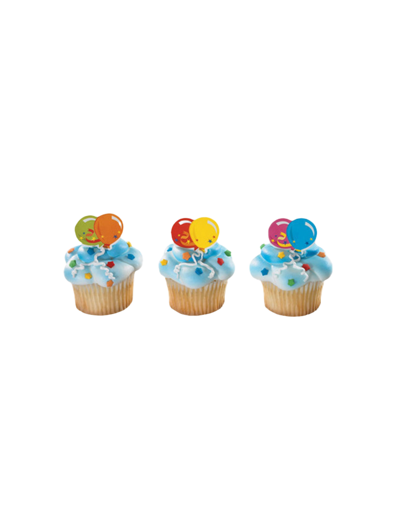 Balloons Cupcakes - (Pack of 6)