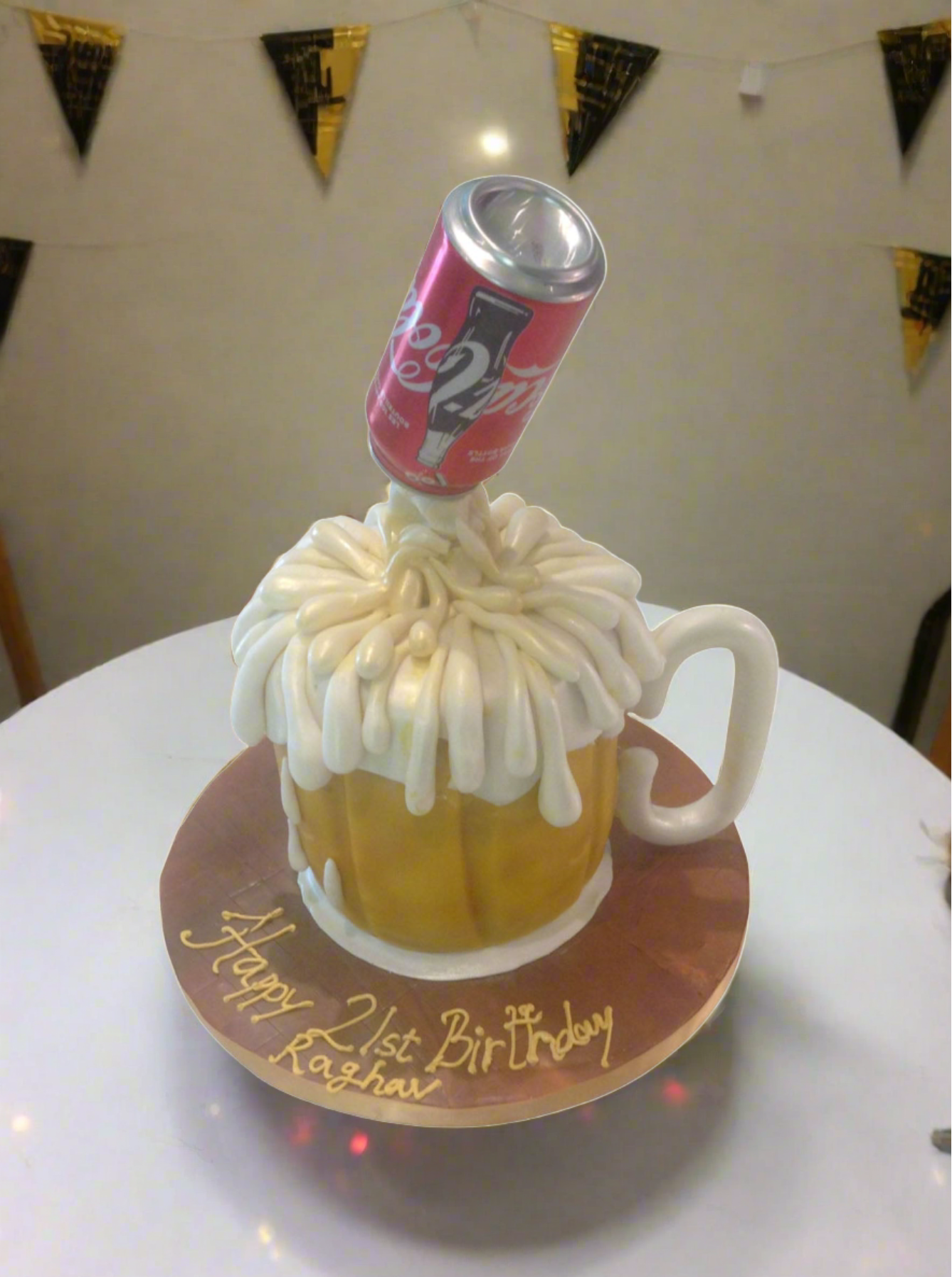 Beer Mug Fondant Cake