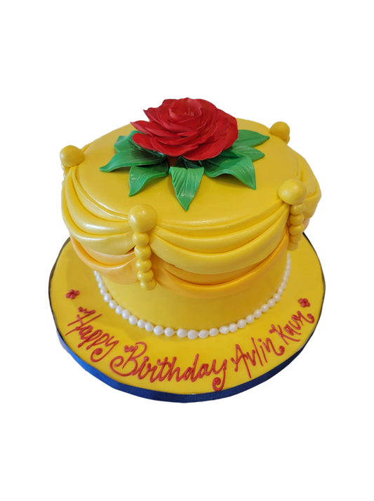 Belle Princess Fondant Cake
