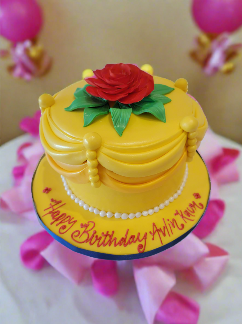 Belle Princess Fondant Cake