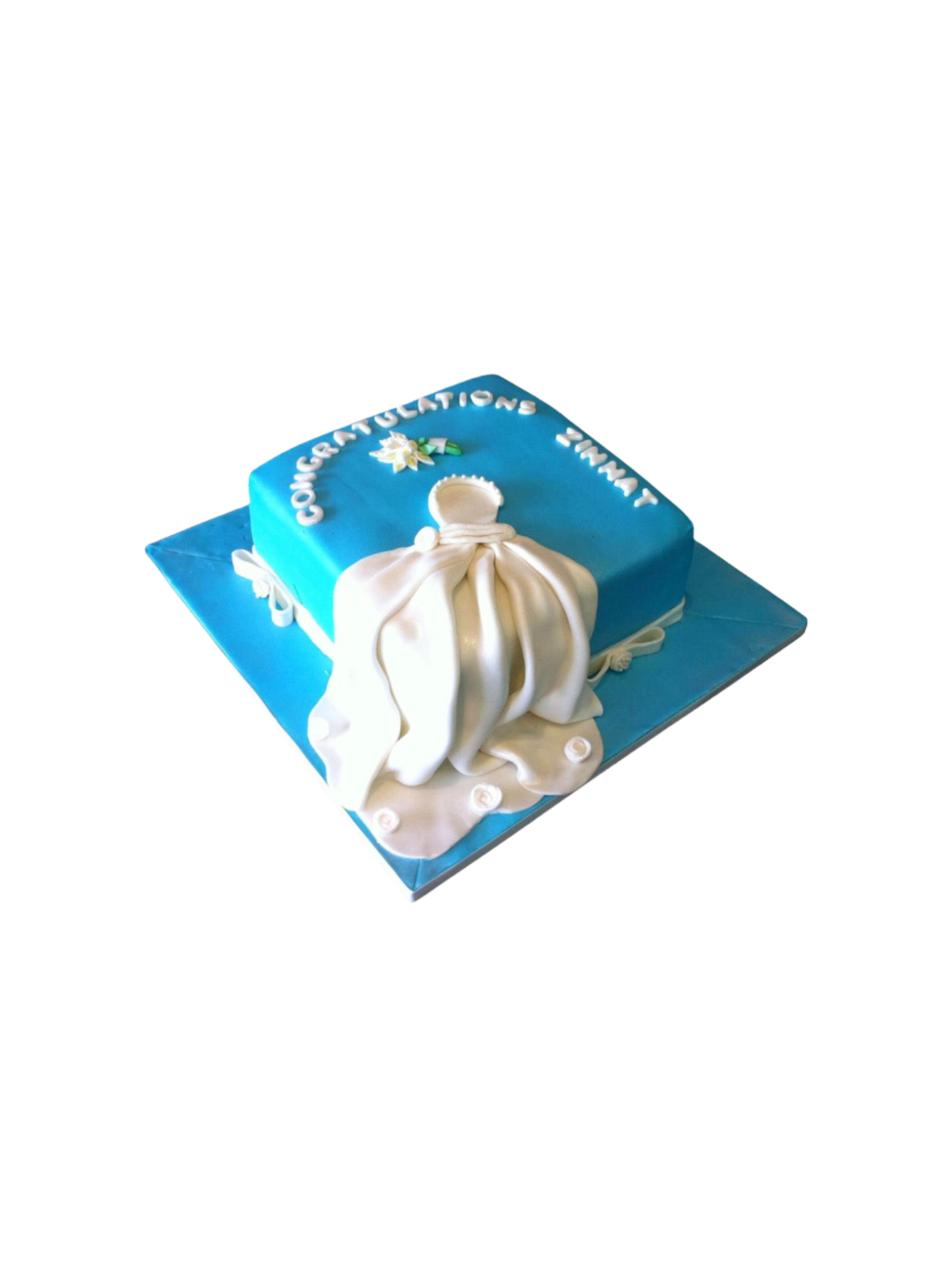 Zinnat Bridal Shower Fondant Cake