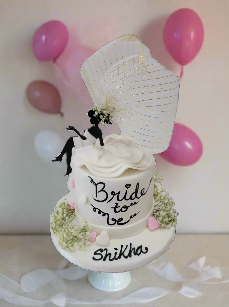 Bride To Be Fondant Cake