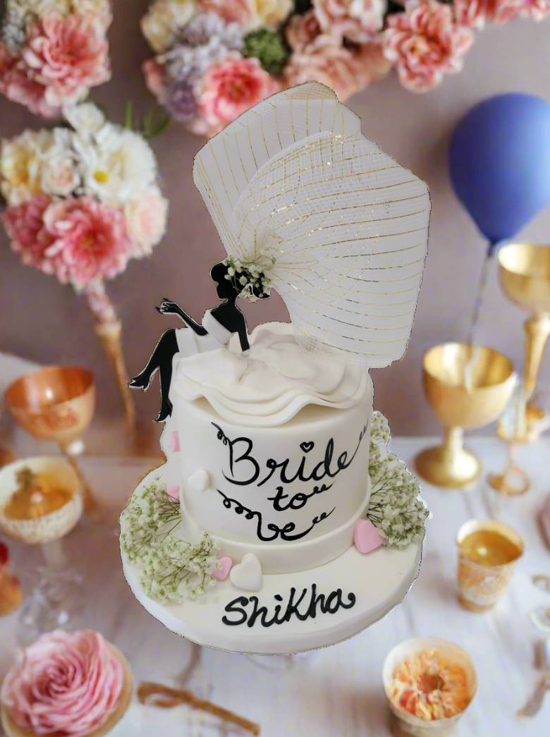 Bride To Be Fondant Cake
