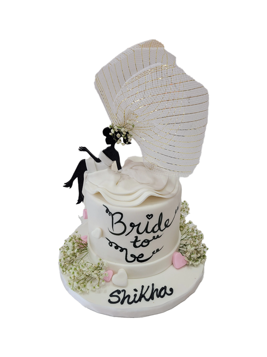 Bride To Be Fondant Cake