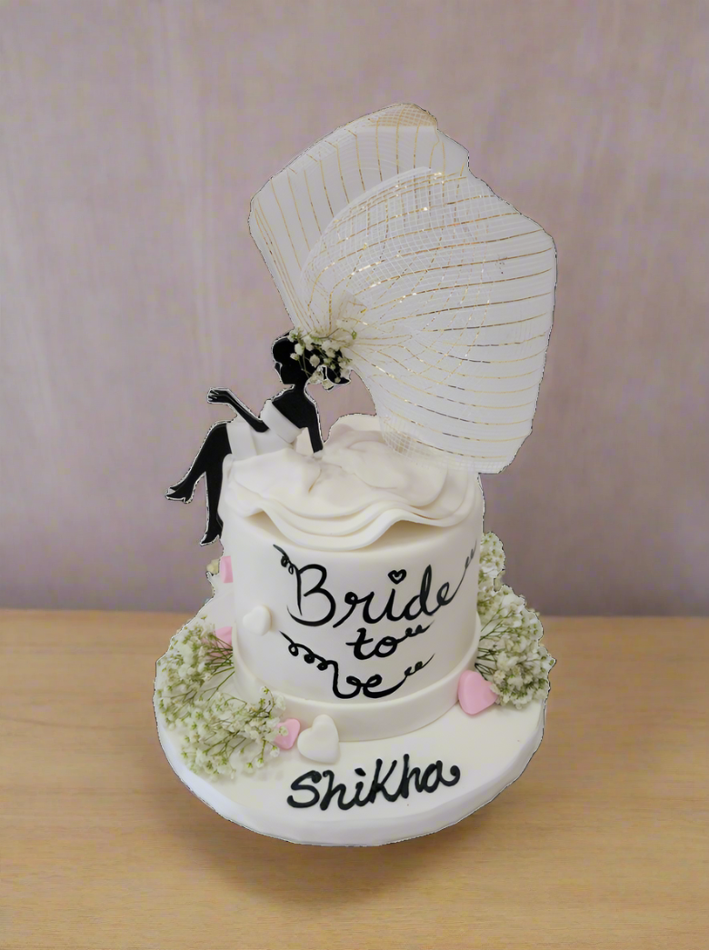 Bride To Be Fondant Cake
