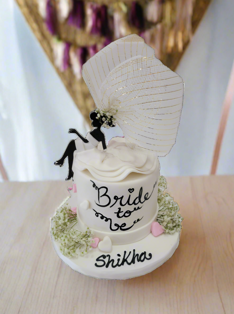 Bride To Be Fondant Cake