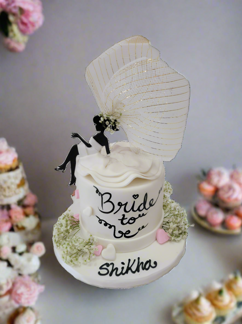 Bride To Be Fondant Cake