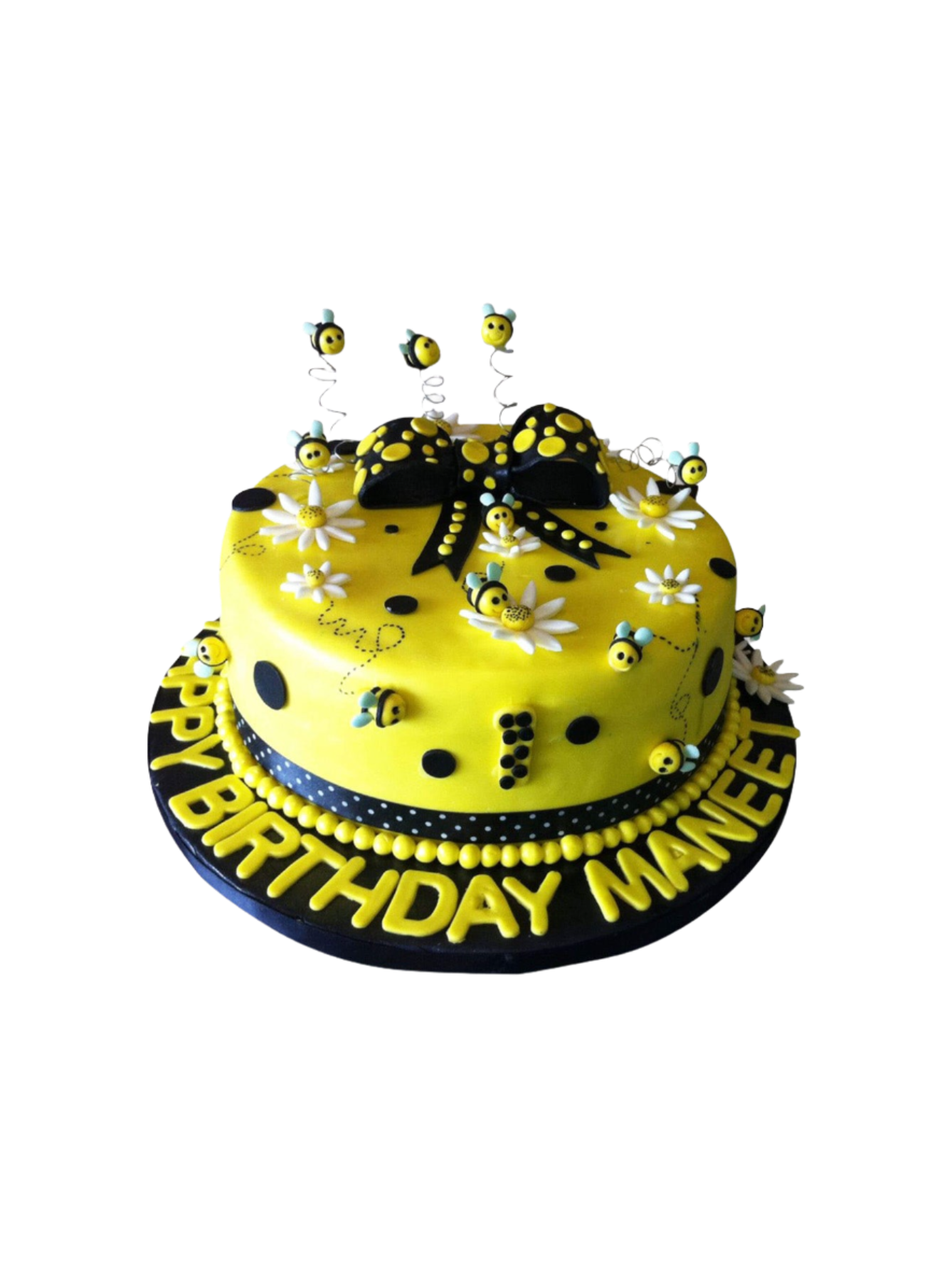 Bumble Bee Fondant Cake