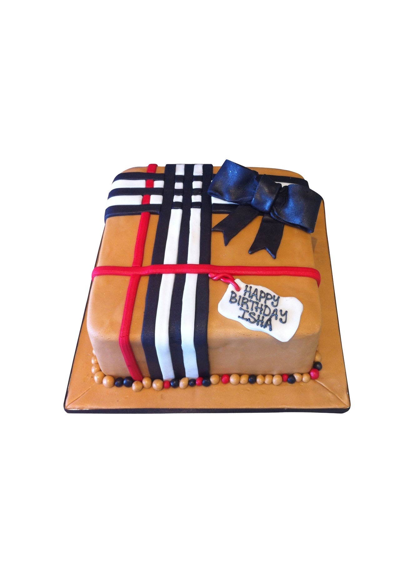 Burberry Gift Box Cake