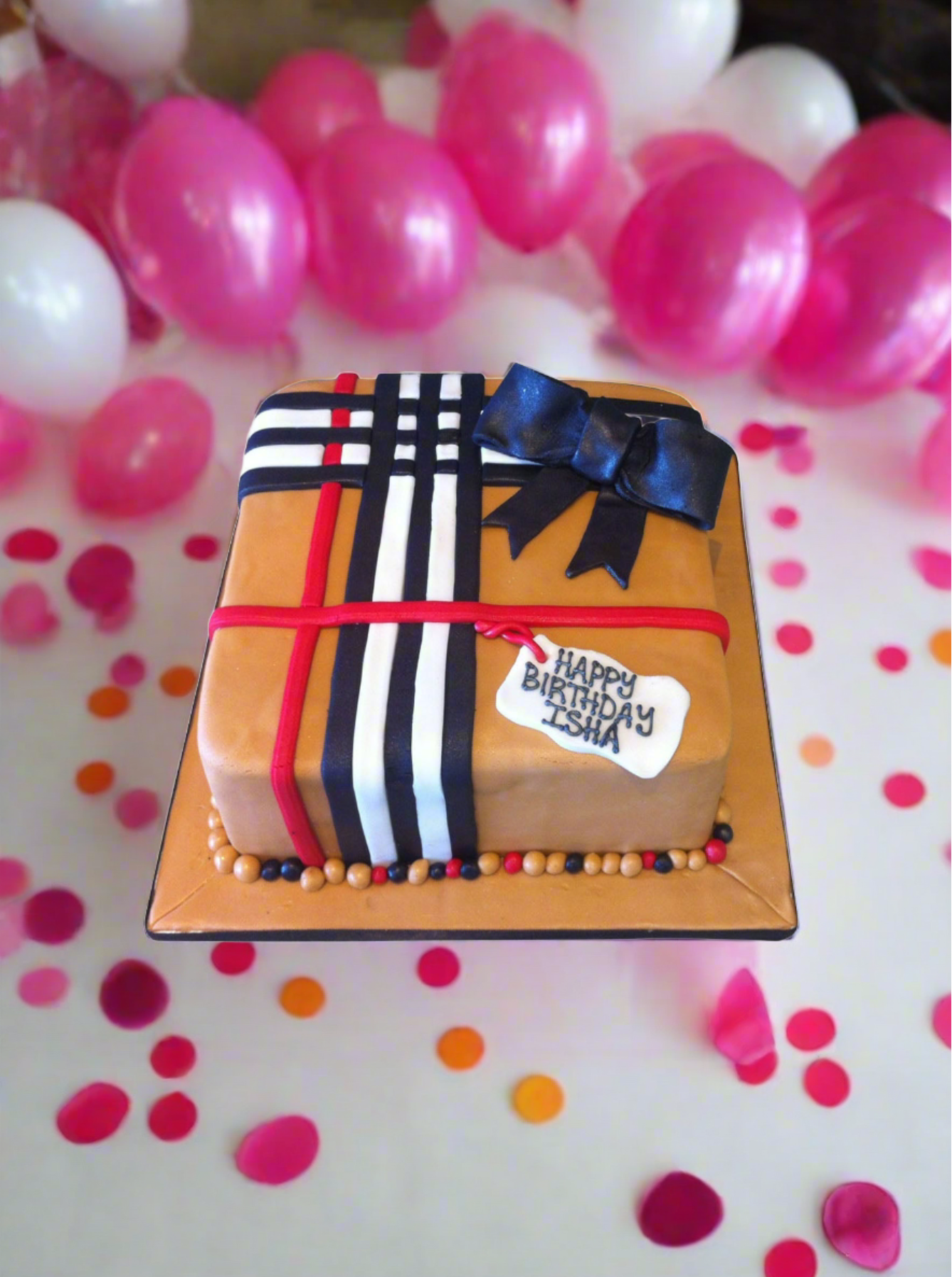Burberry Gift Box Cake