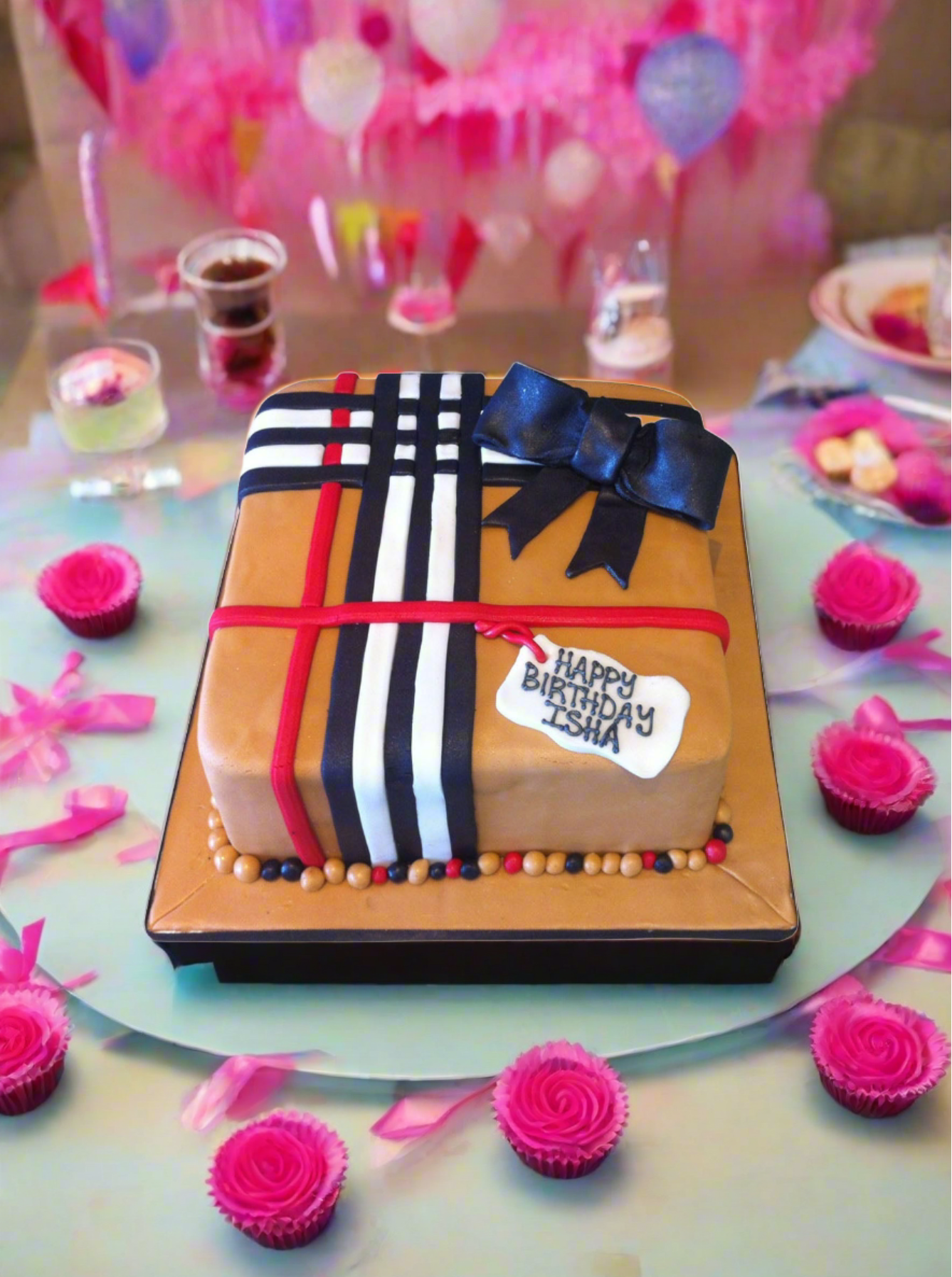 Burberry Gift Box Cake