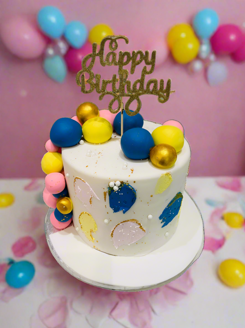 Colors Fondant Cake