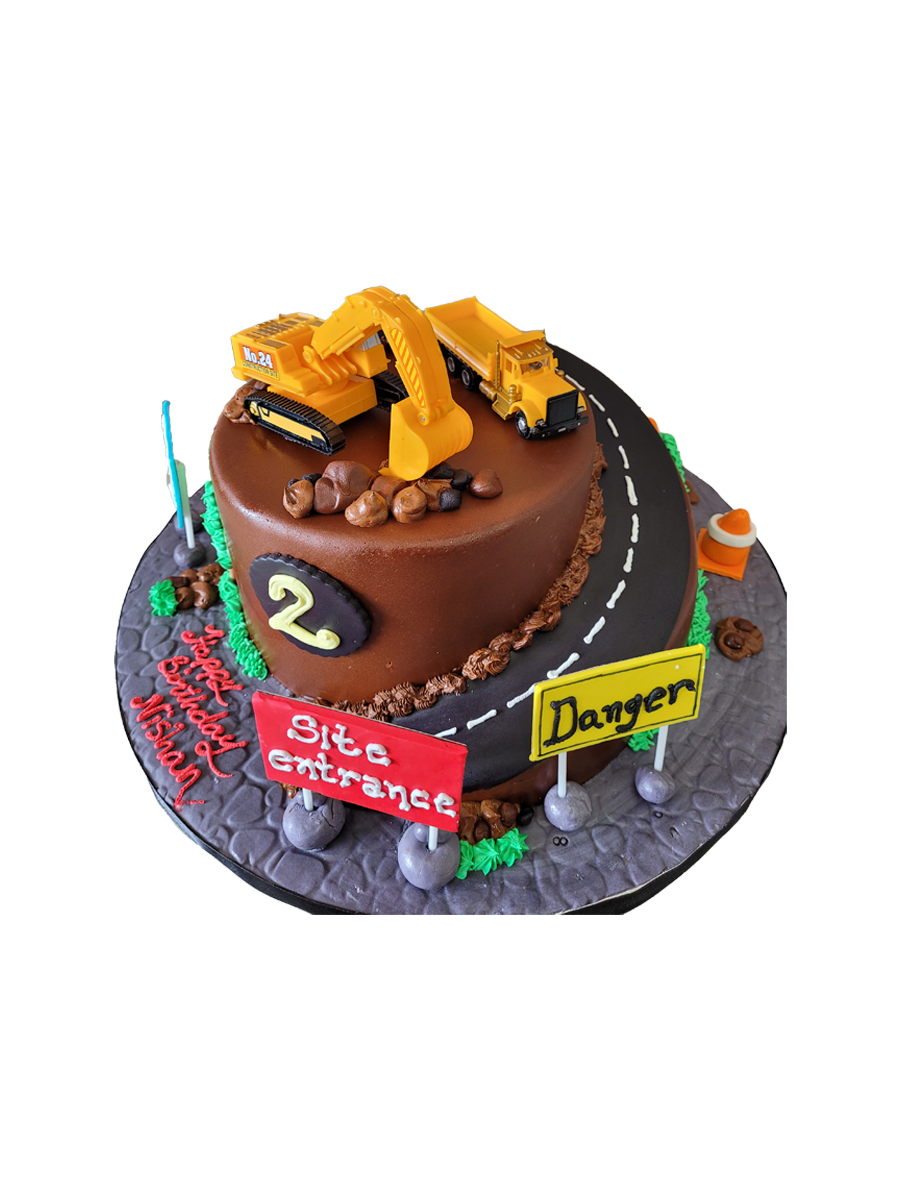 Construction Fondant Cake