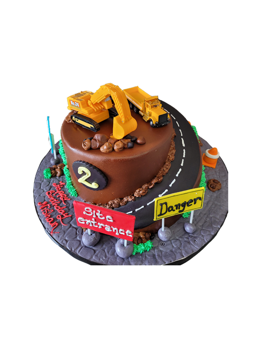 Construction Fondant Cake