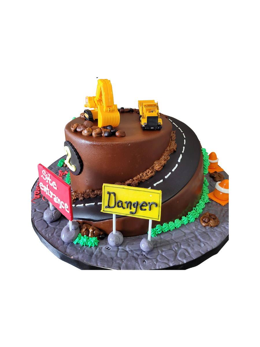 Construction Fondant Cake