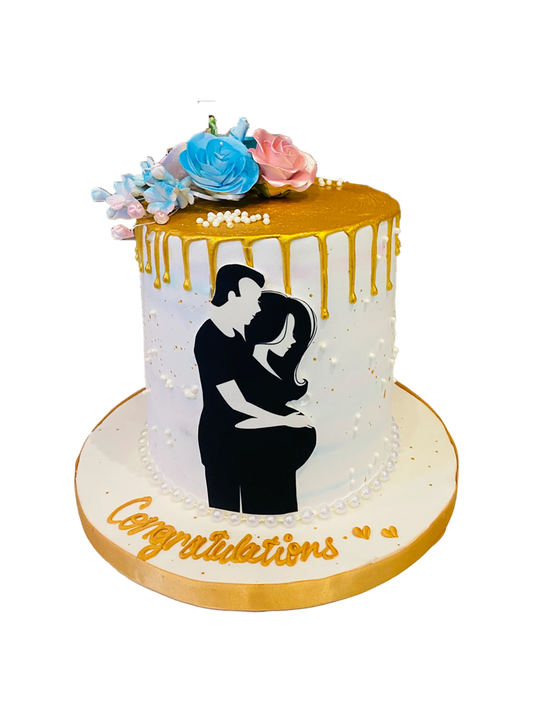 Couple Baby Shower Cake