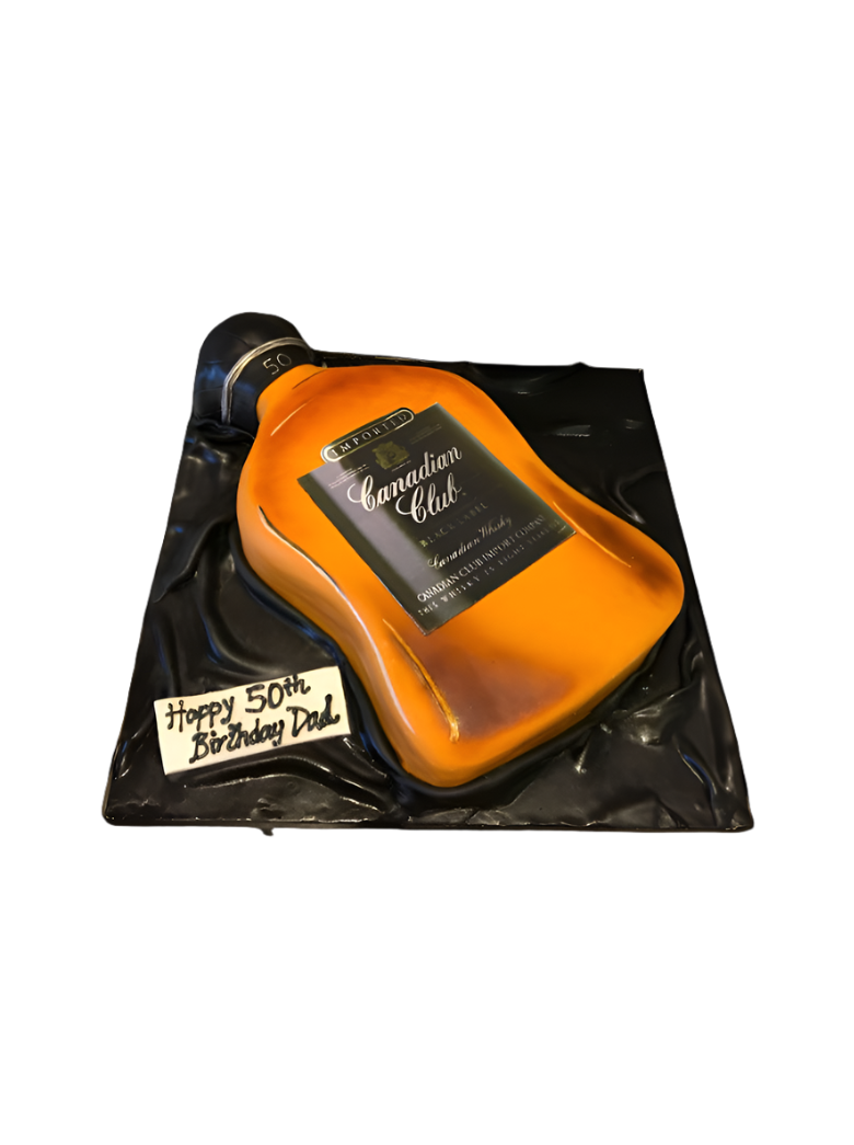 Canadian Club Bottle Cake