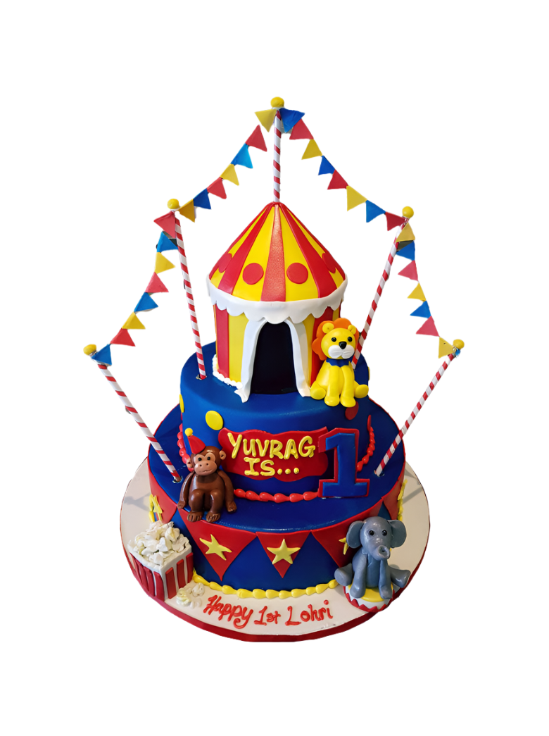 Carnival Themed Fondant Cake