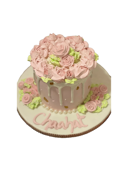 Chaahat Rose Gold Birthday Cake