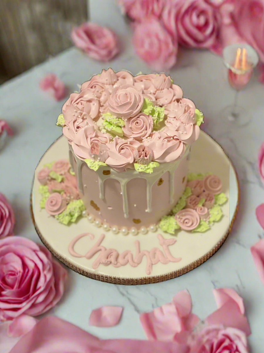Chaahat Rose Gold Birthday Cake