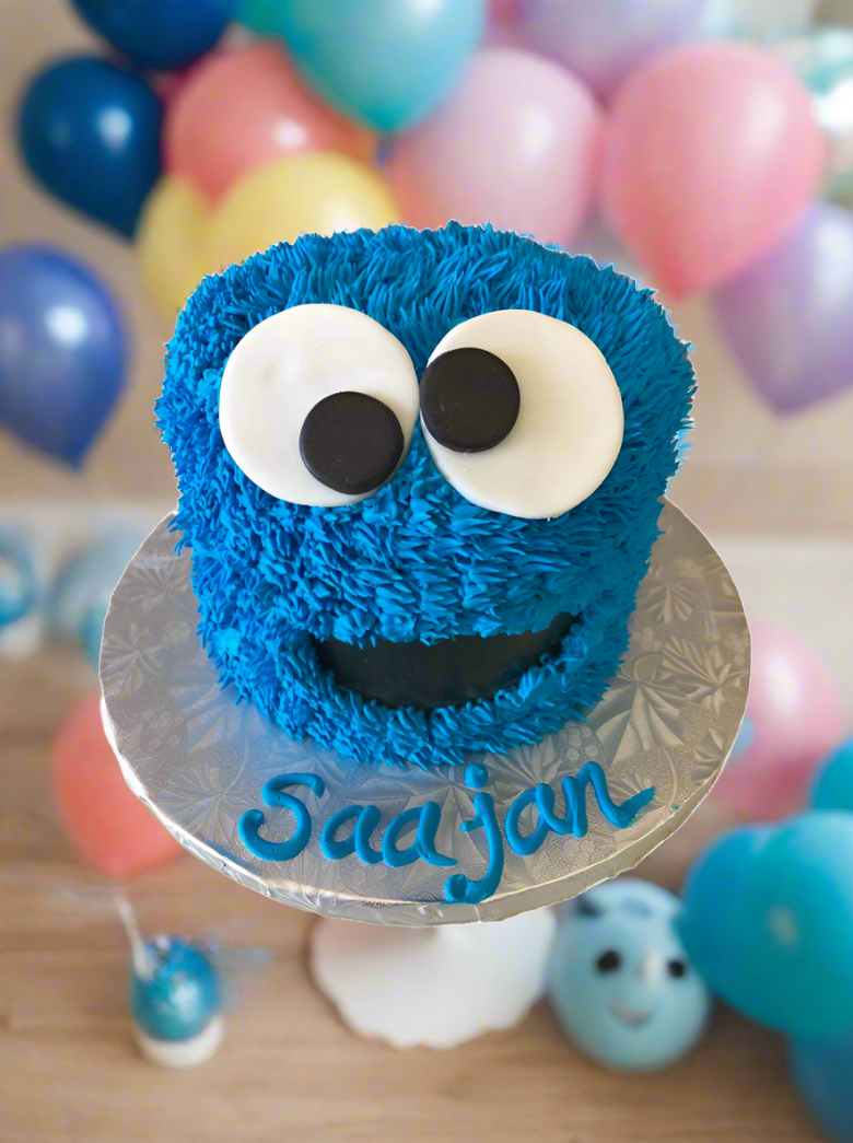 Cookie Monster Smash Cake