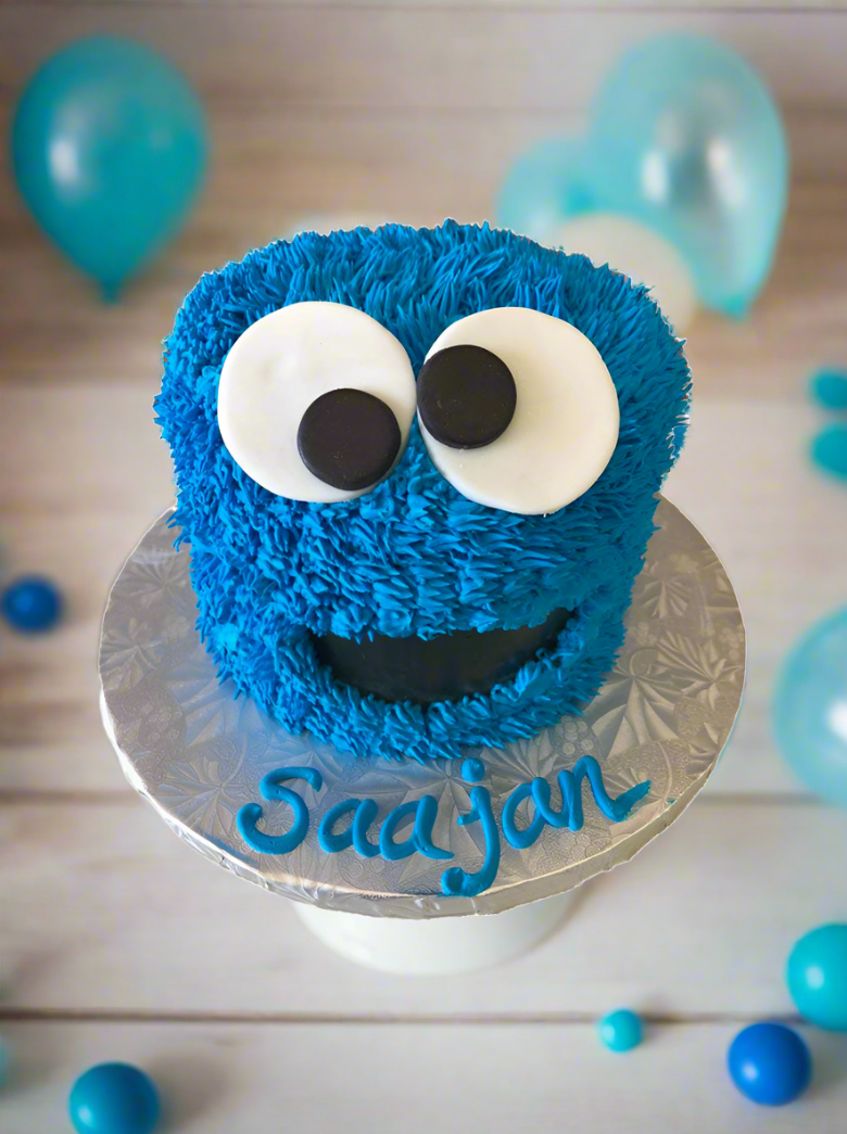 Cookie Monster Smash Cake