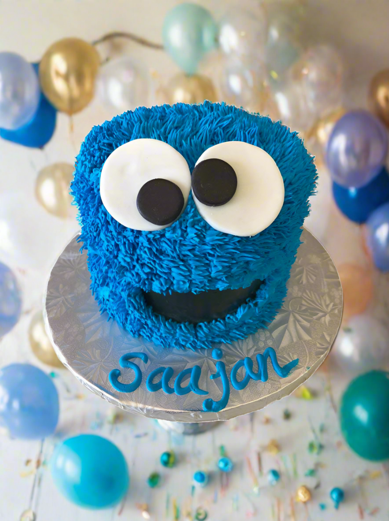 Cookie Monster Smash Cake