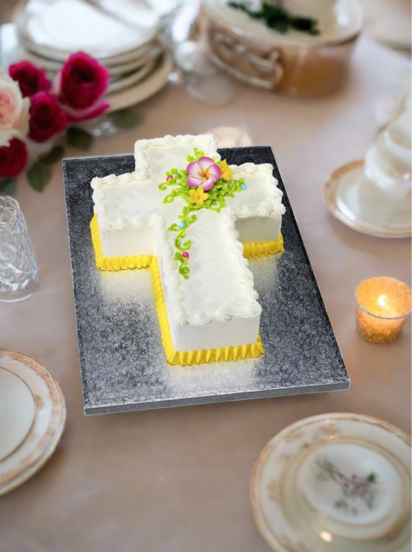 Cross Molded Cake