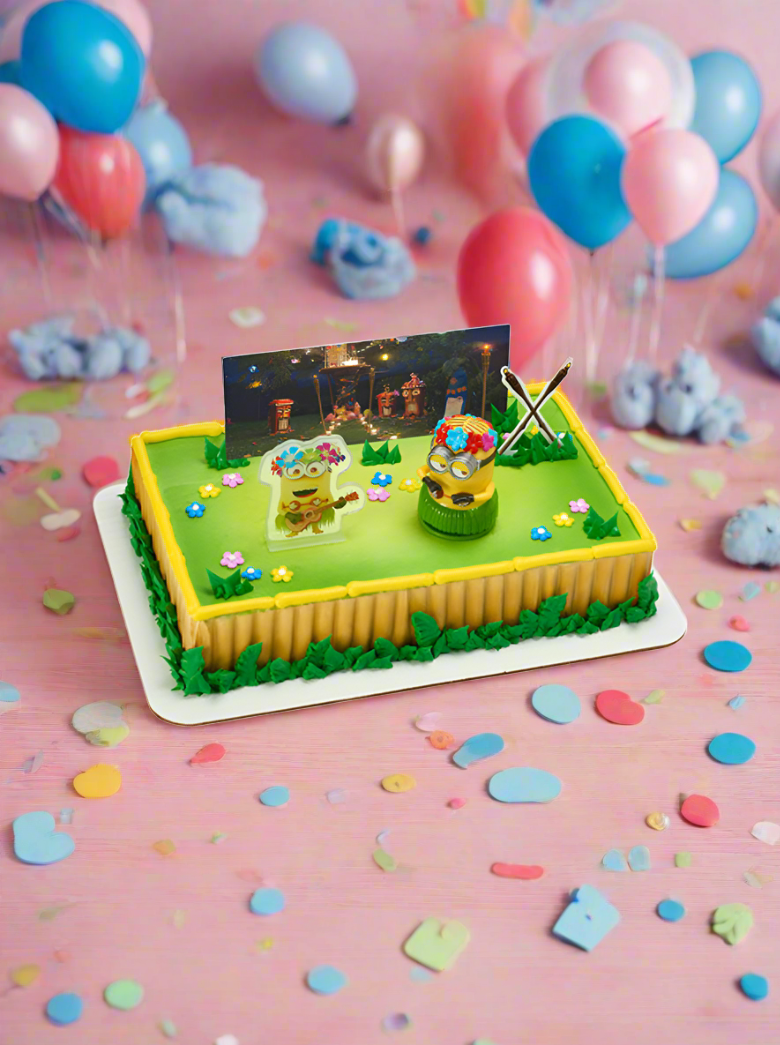 Despicable Me 3 Hula Party Cake