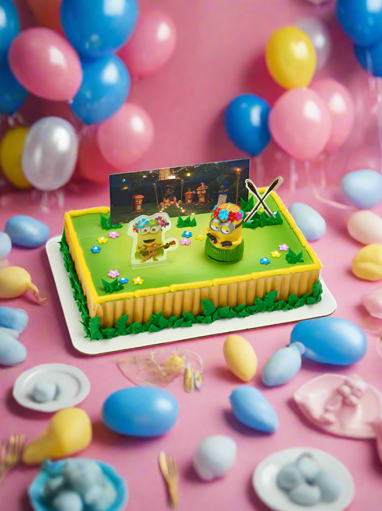 Despicable Me 3 Hula Party Cake