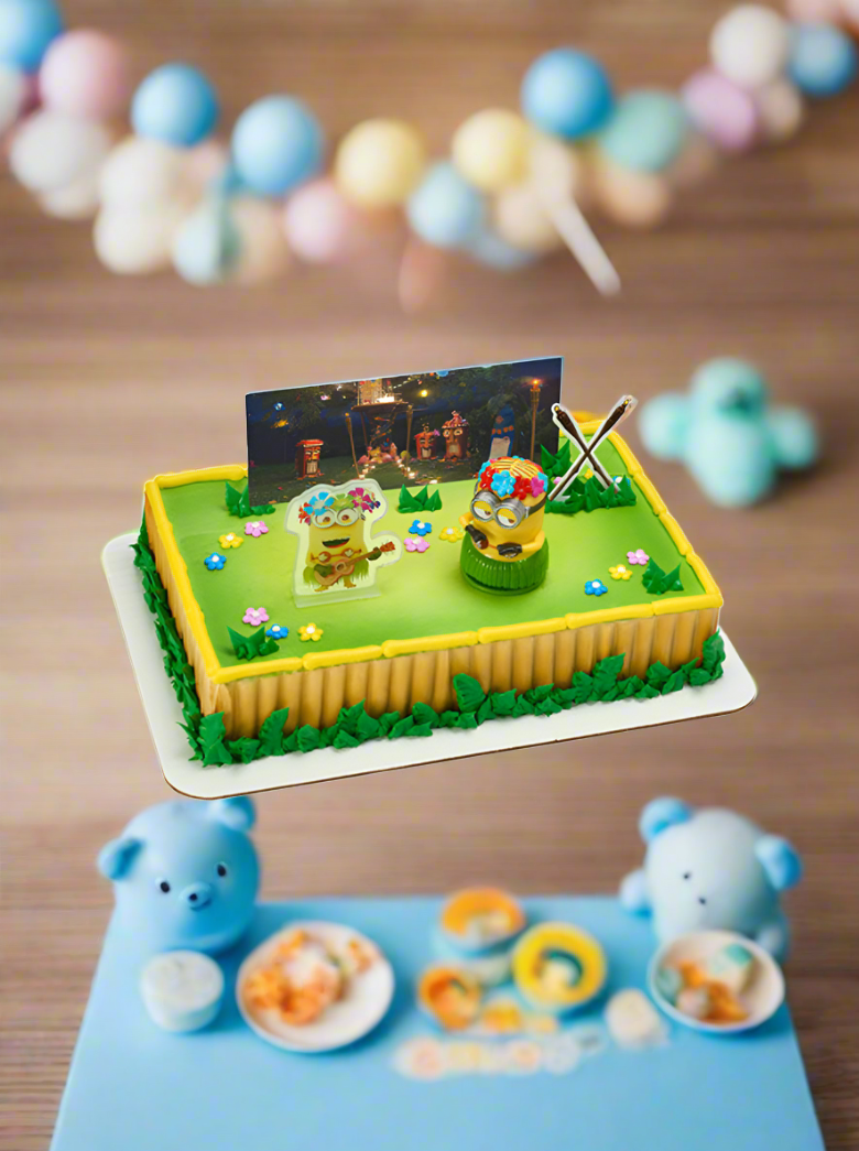 Despicable Me 3 Hula Party Cake
