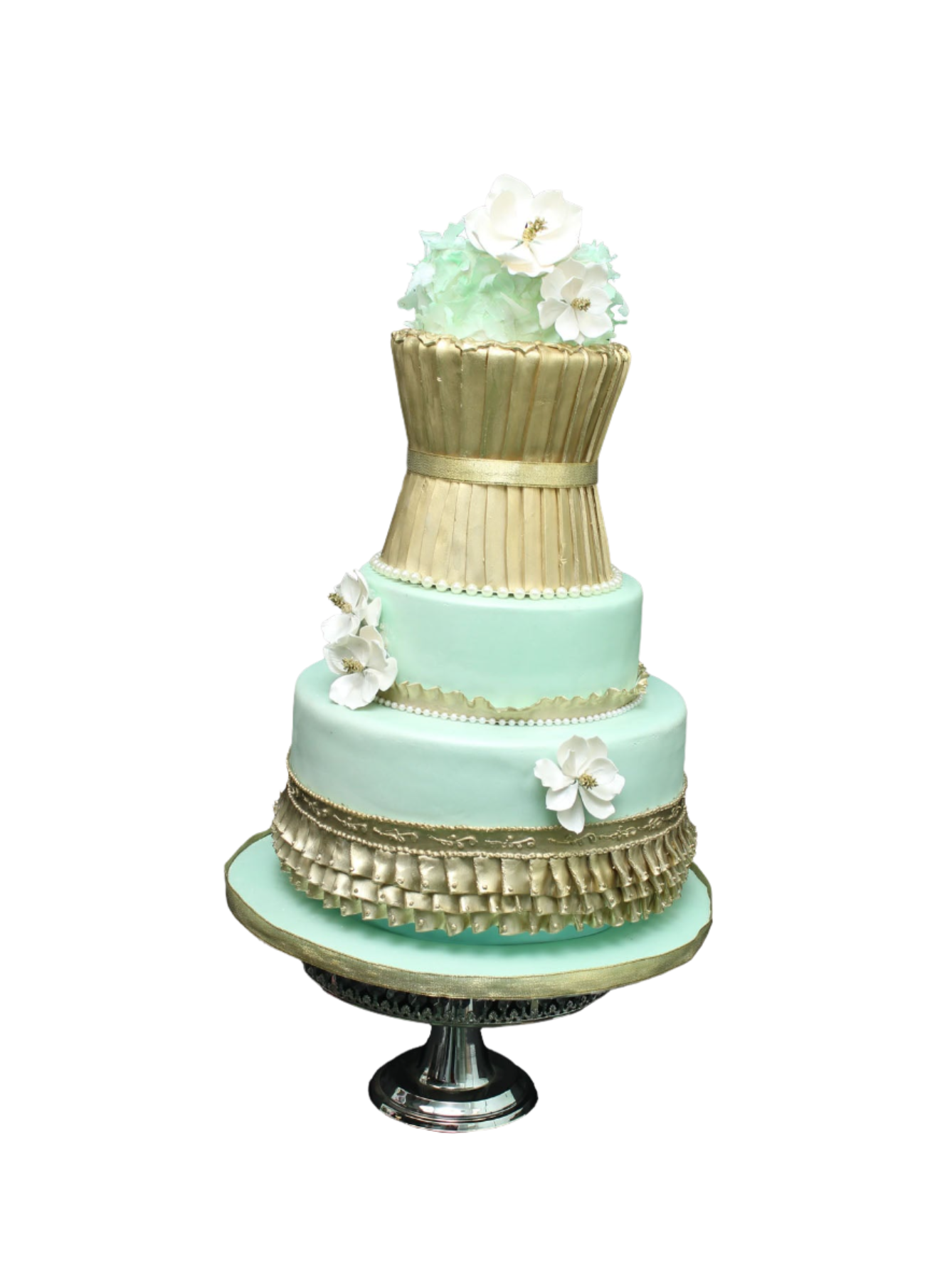 Dimple Wedding Cake