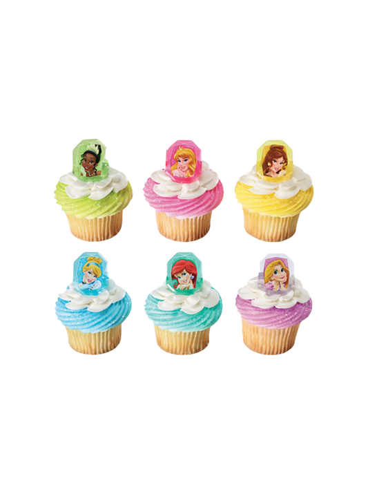 Disney Princess Gemstone Princesses Cupcakes - (Pack of 6)