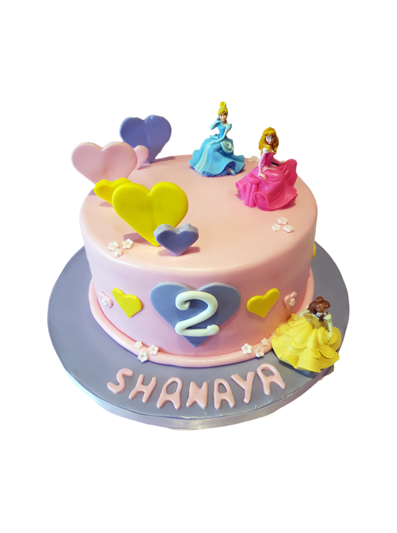 Disney Princess Fondant Cake