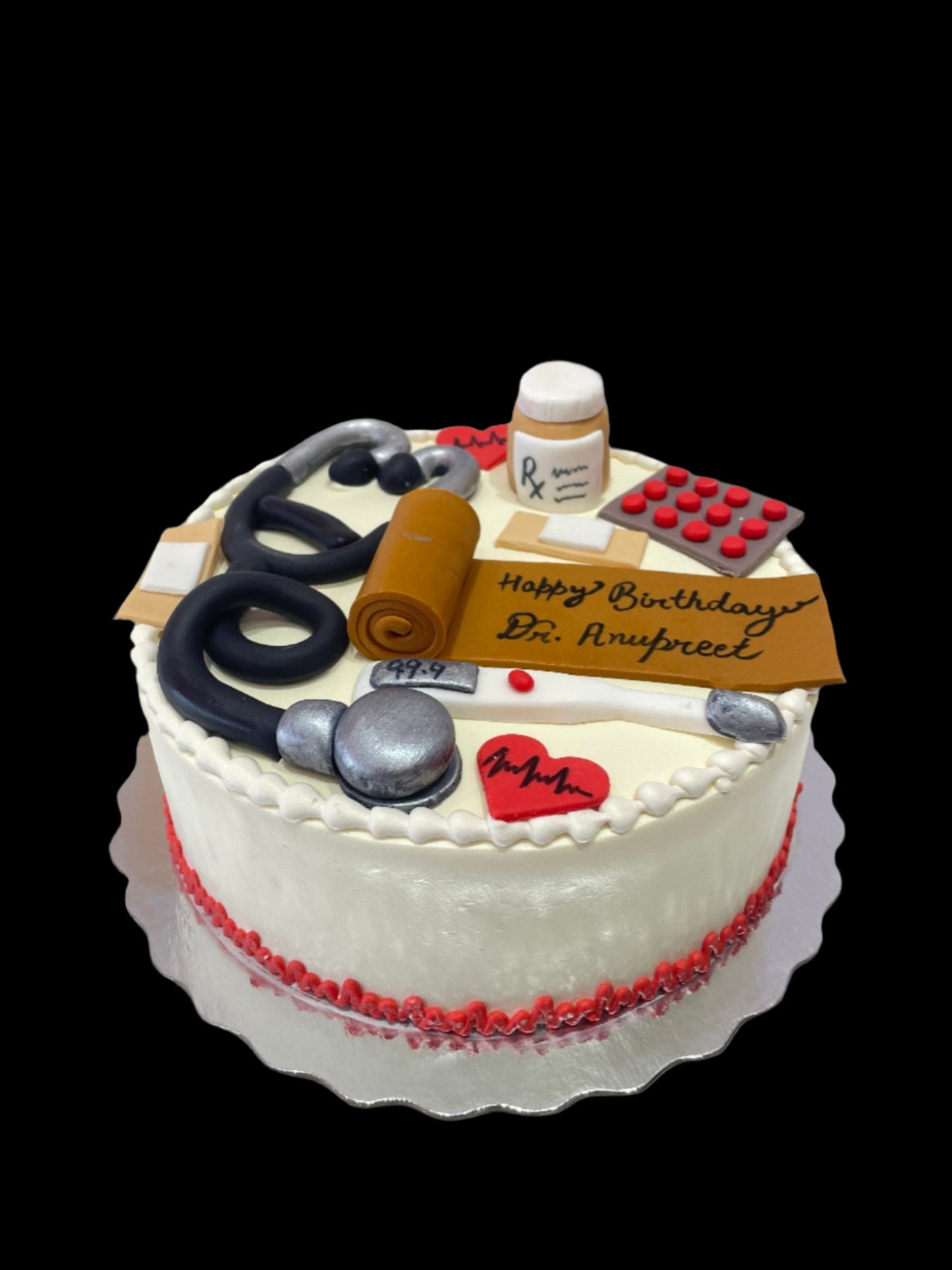 Doctor Equipment Cream Cake
