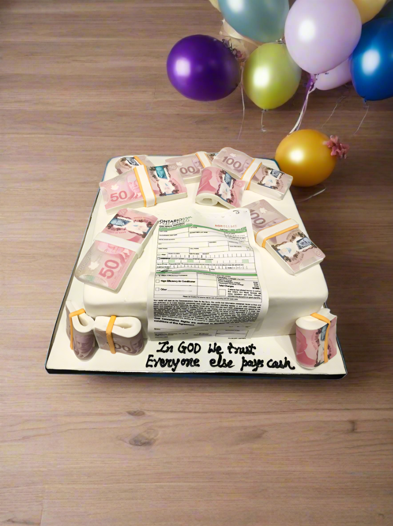 Dollar Fondant Cake