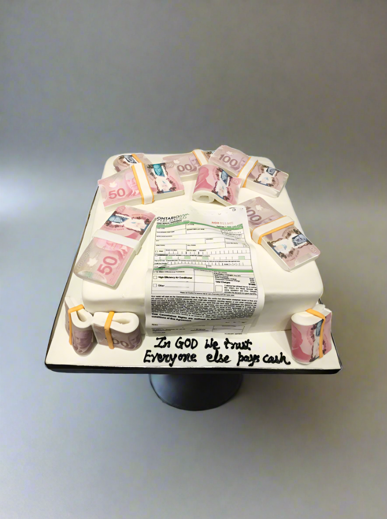 Dollar Fondant Cake