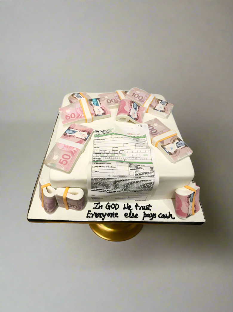 Dollar Fondant Cake