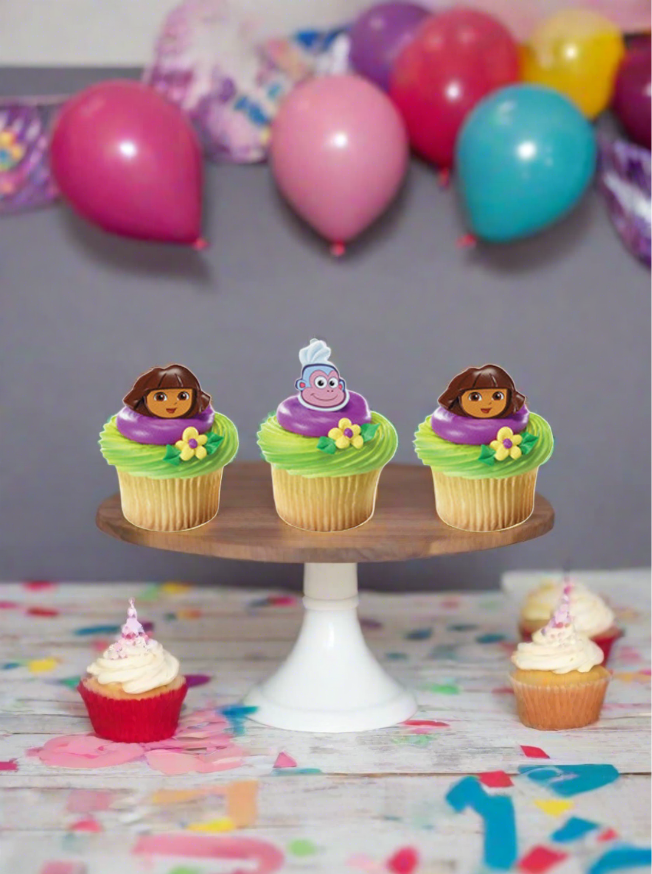 Dora the Explorer Dora and Boots Cupcake - (Pack of 6)