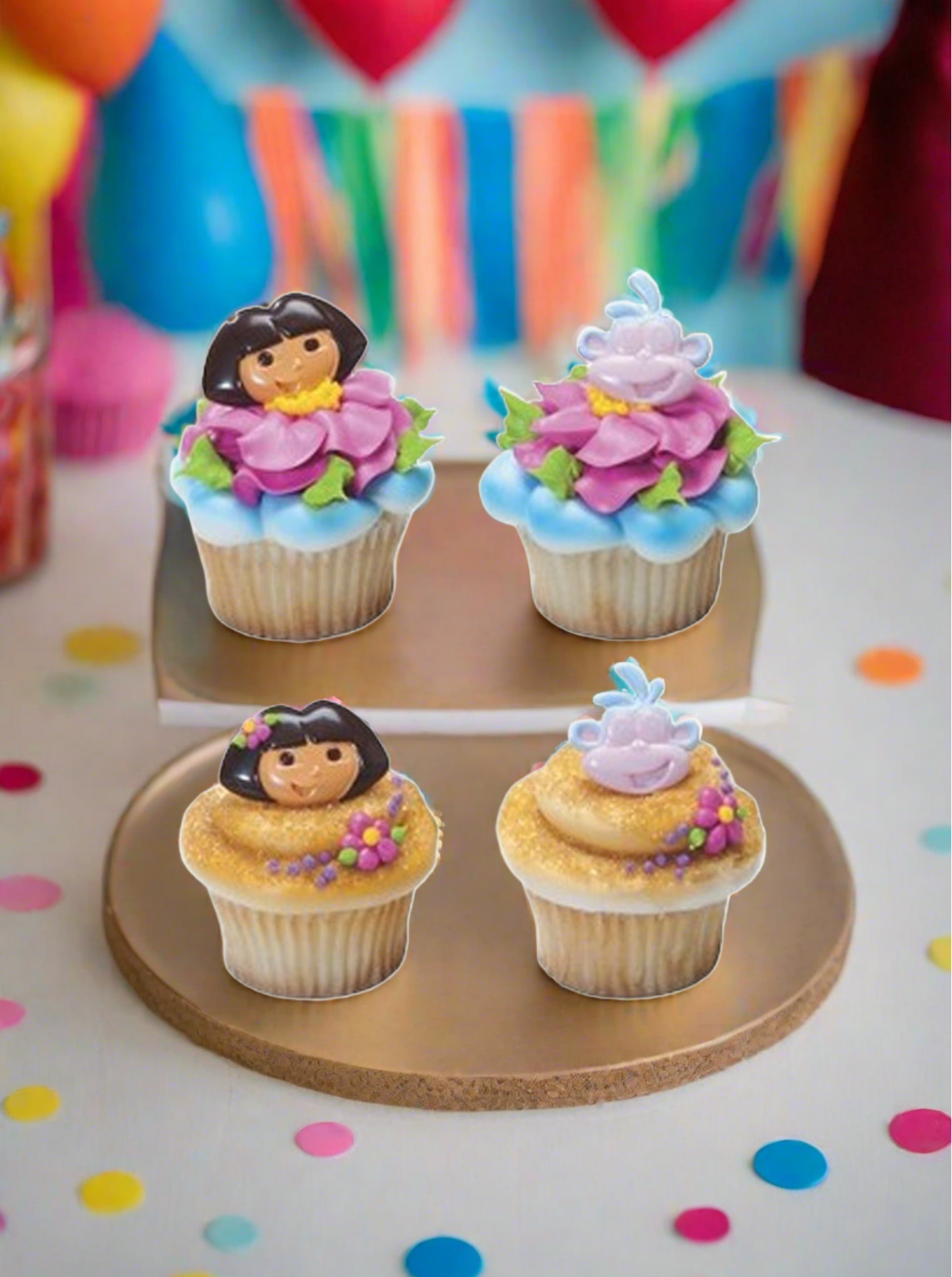 Dora the Explorer Dos Amigos Cupcakes - (Pack of 6)