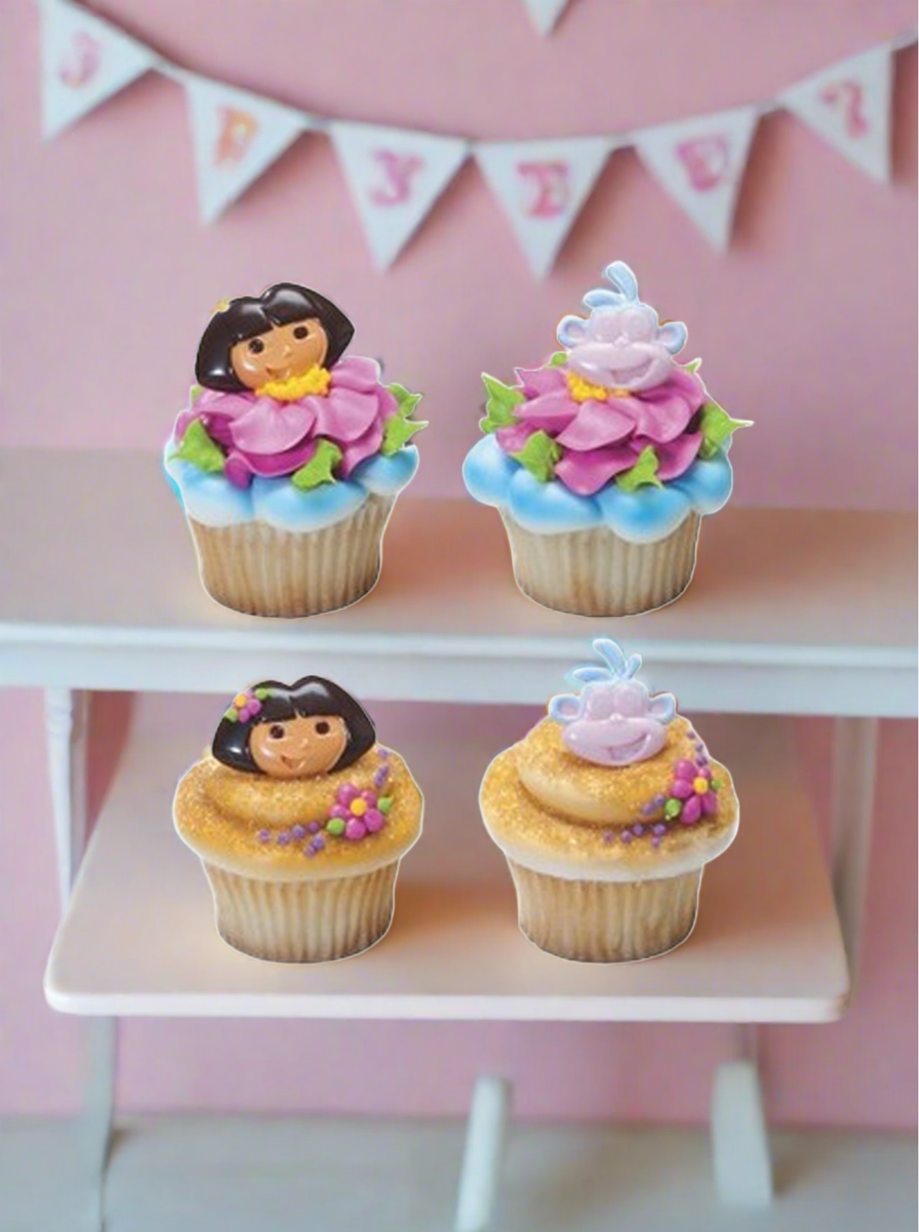 Dora the Explorer Dos Amigos Cupcakes - (Pack of 6)