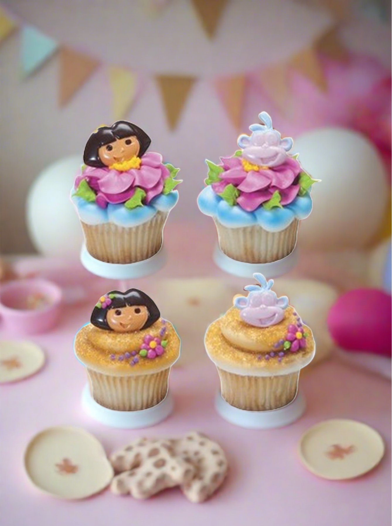 Dora the Explorer Dos Amigos Cupcakes - (Pack of 6)