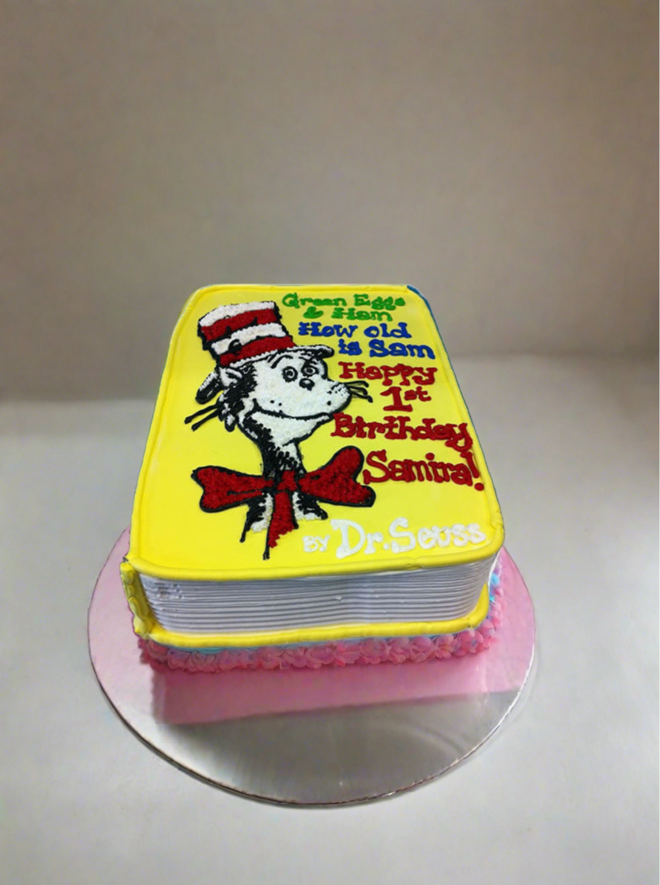 Dr. Seuss Book Cake