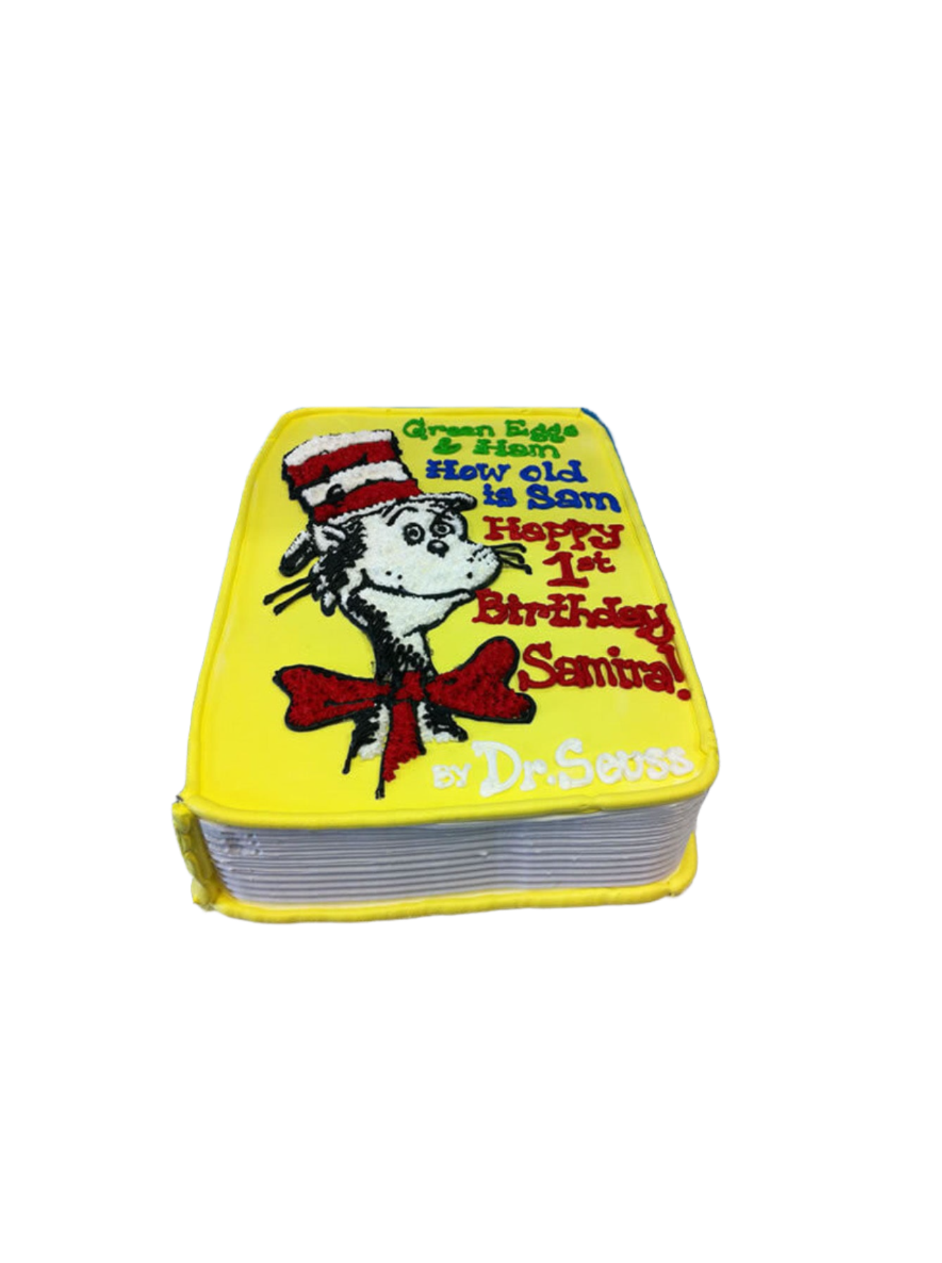 Dr. Seuss Book Cake