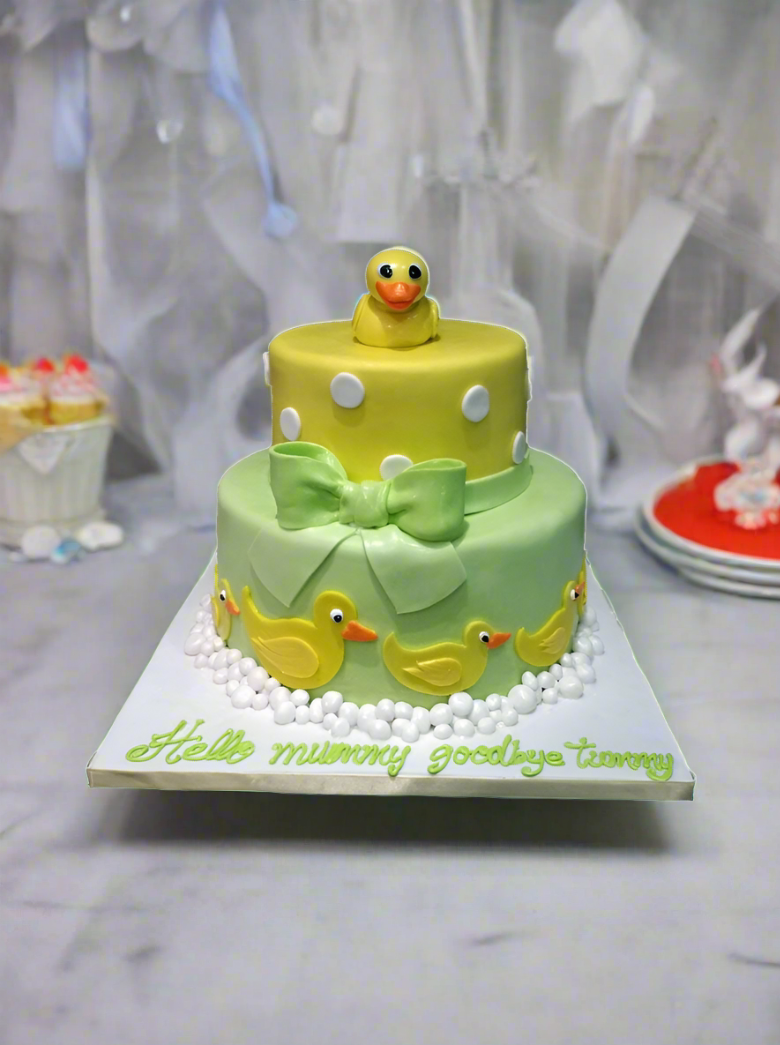 Duckies Fondant Cake