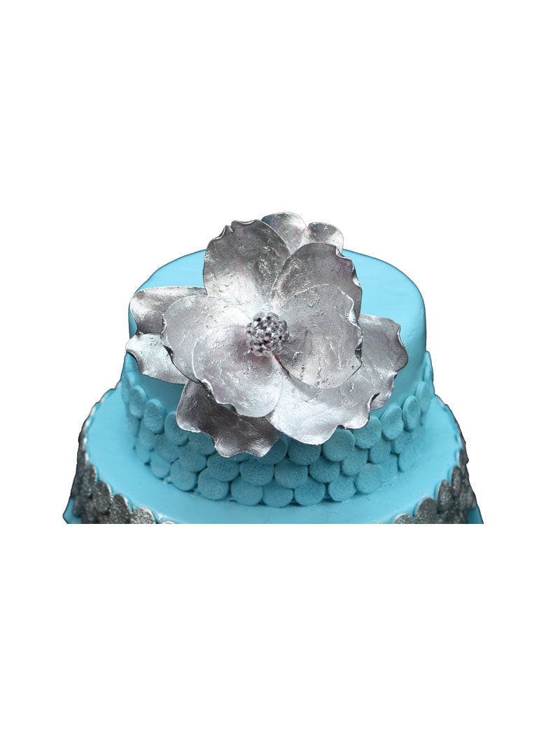 Ebony Fondant Ruffle Cake