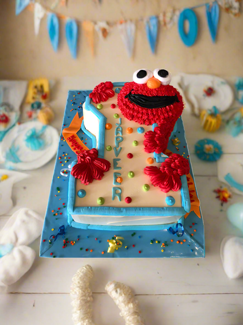 Elmo 1St Birthday Cake