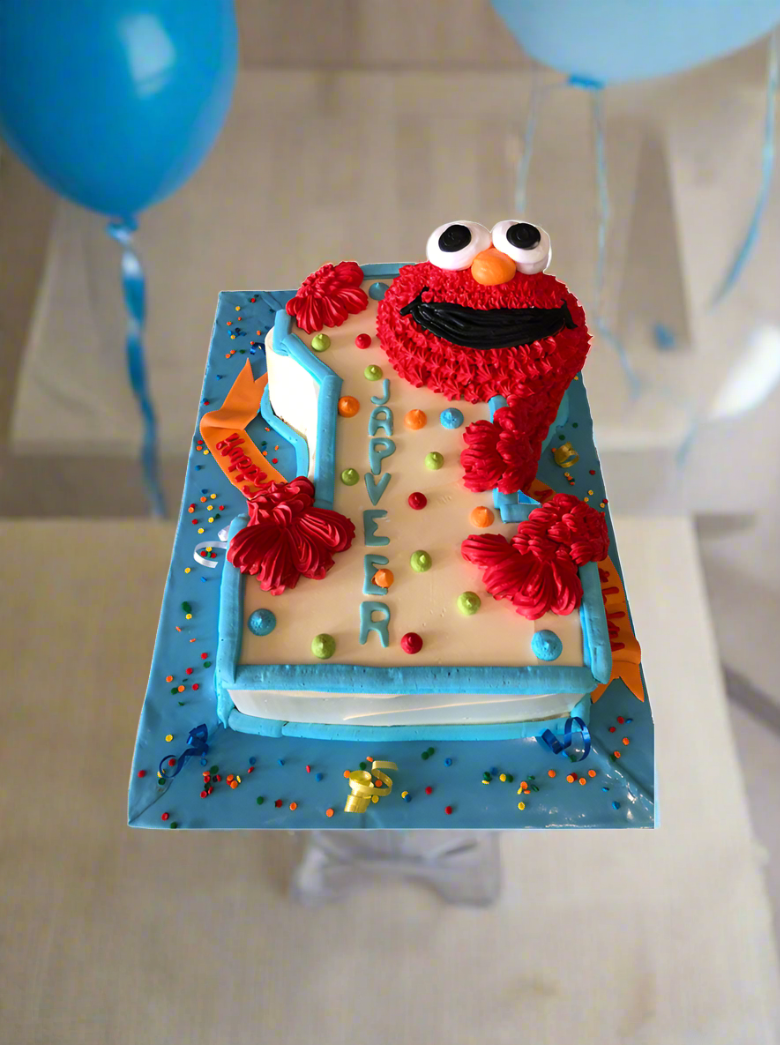 Elmo 1St Birthday Cake