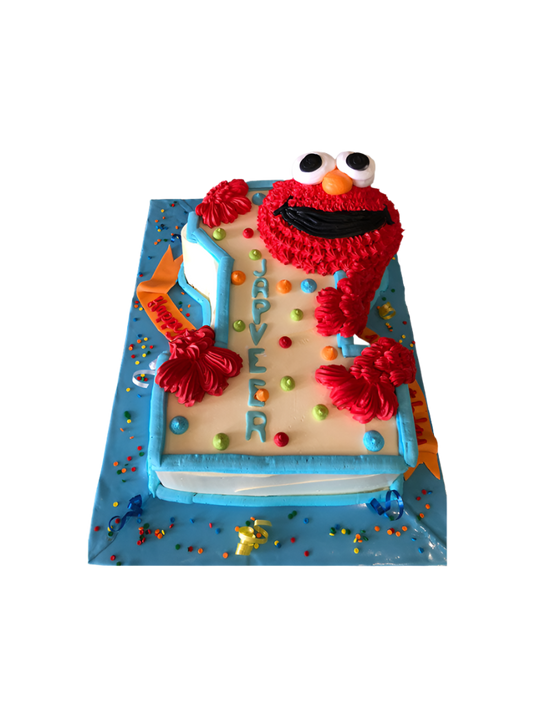 Elmo 1St Birthday Cake